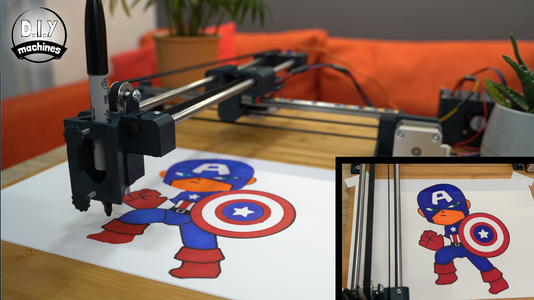 Easy 3D Printed Arduino CNC Drawing Machine