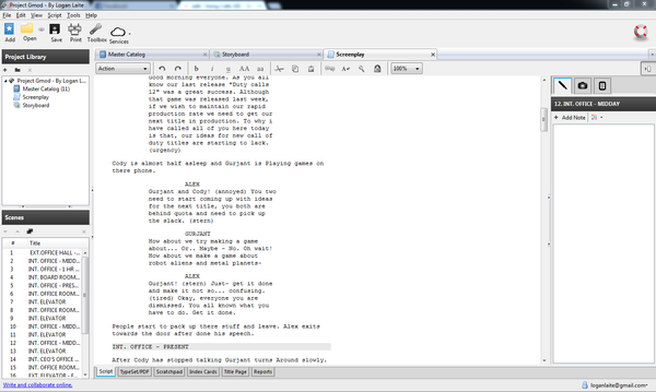 Cintex Script Using Celtx 101 - Script Writing for Movies : 10 Steps - Instructables