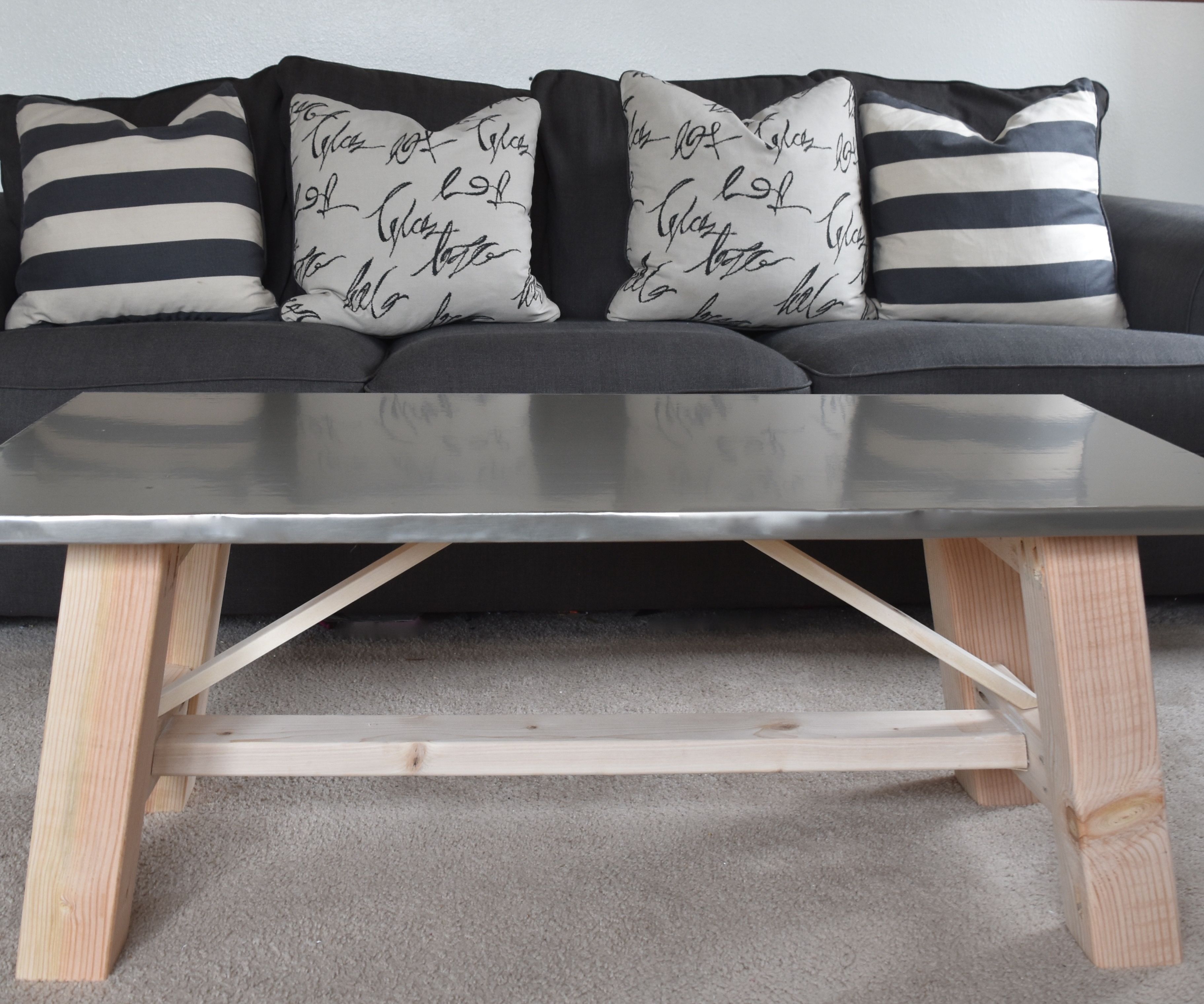 Faux Metal Coffee Table