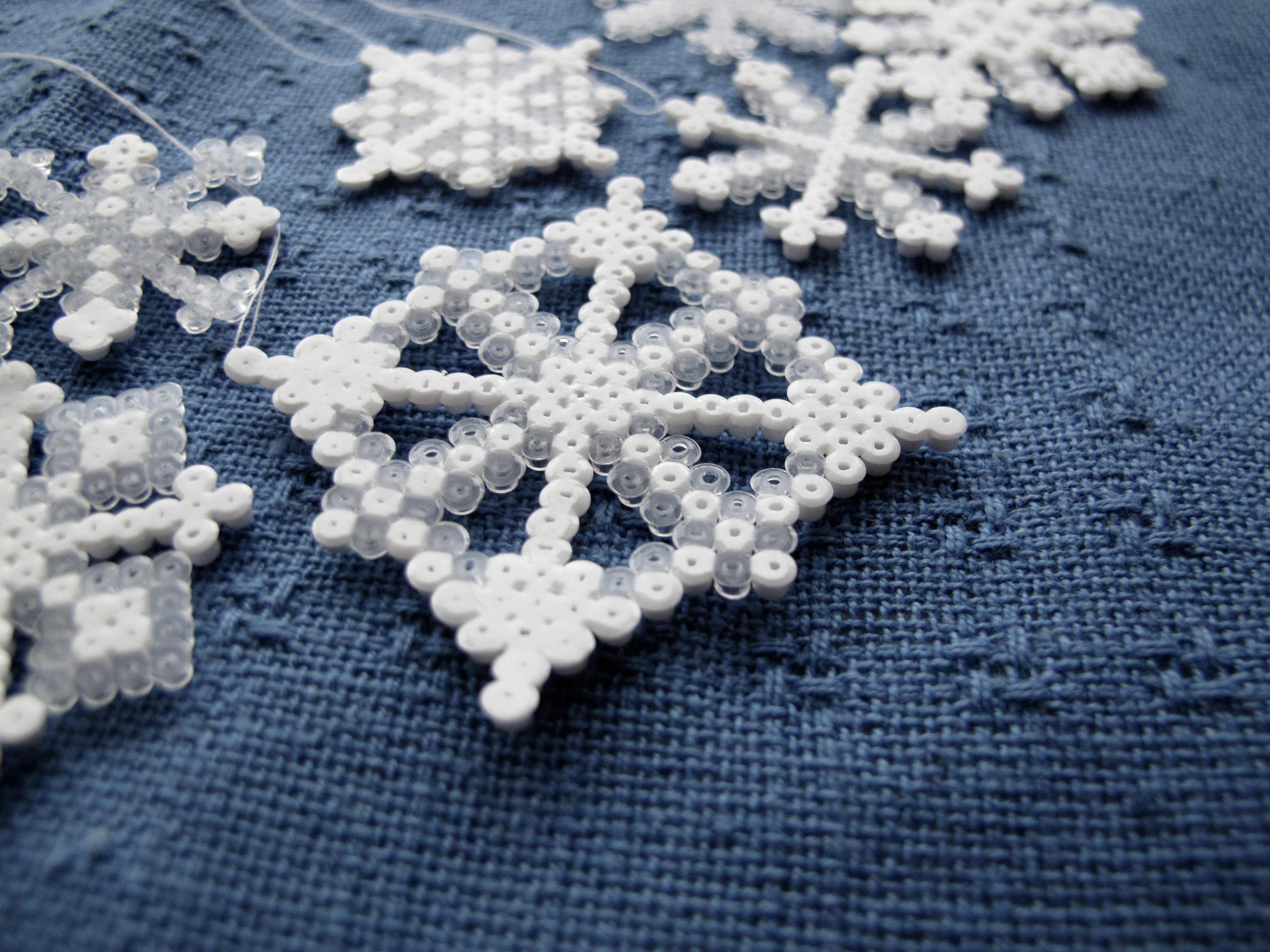 DIY Hama Snowflakes