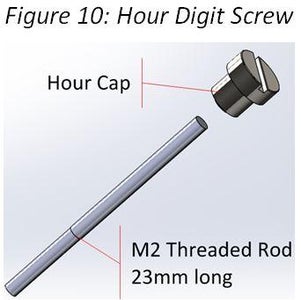 Hour Digit Screw Assembly