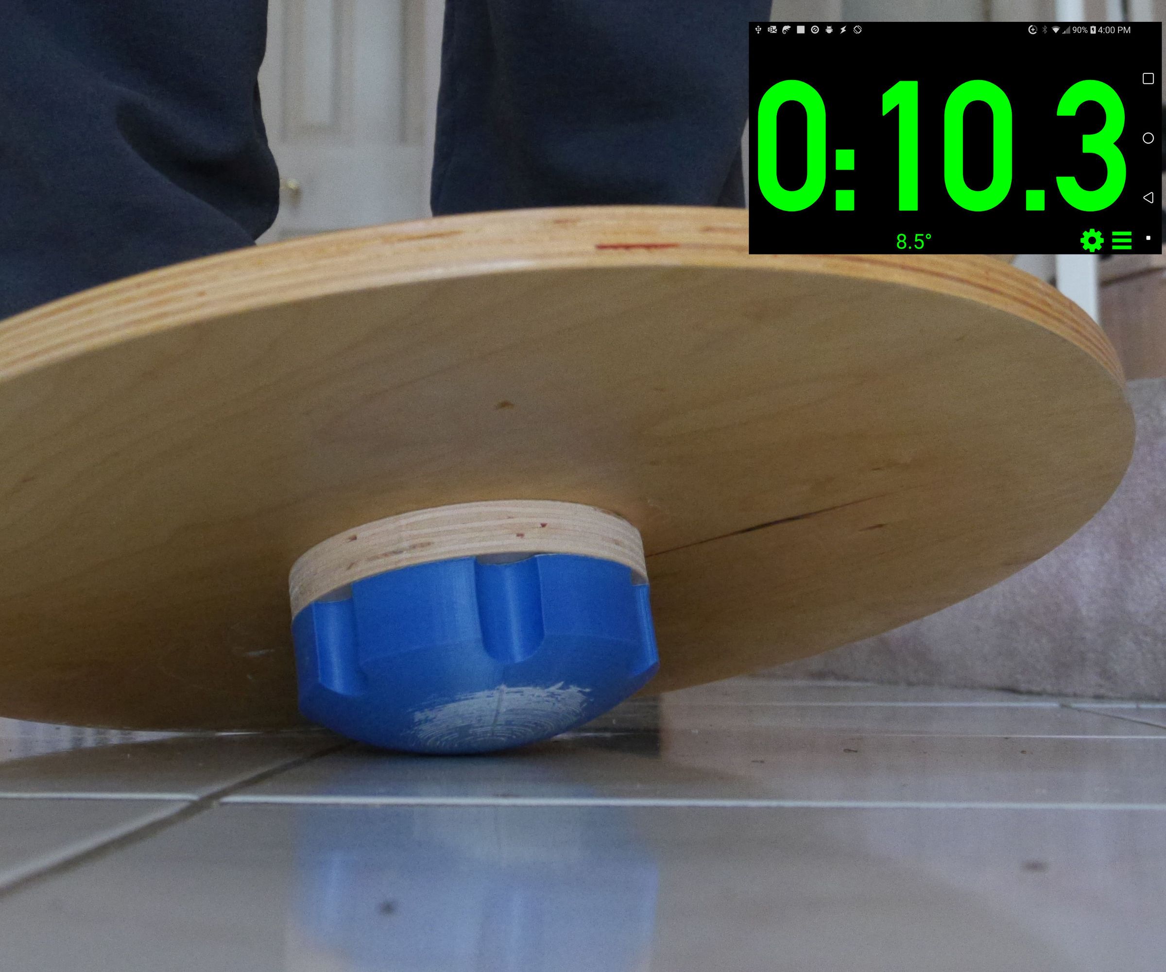 Adjustable Wobble Board With Timer App