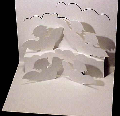 How to Make a Kirigami Pop Up Angels in Clouds Card (Paper Craft)!