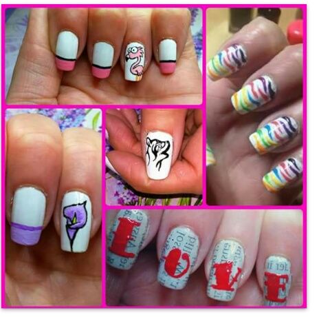 rainbow nailsart
