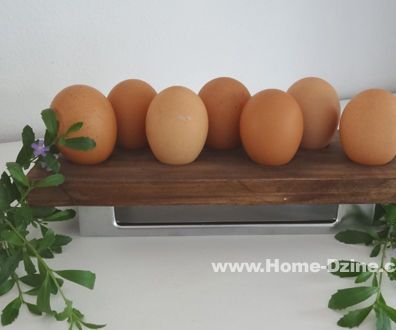 Reclaimed Wood or Pine Egg Holder
