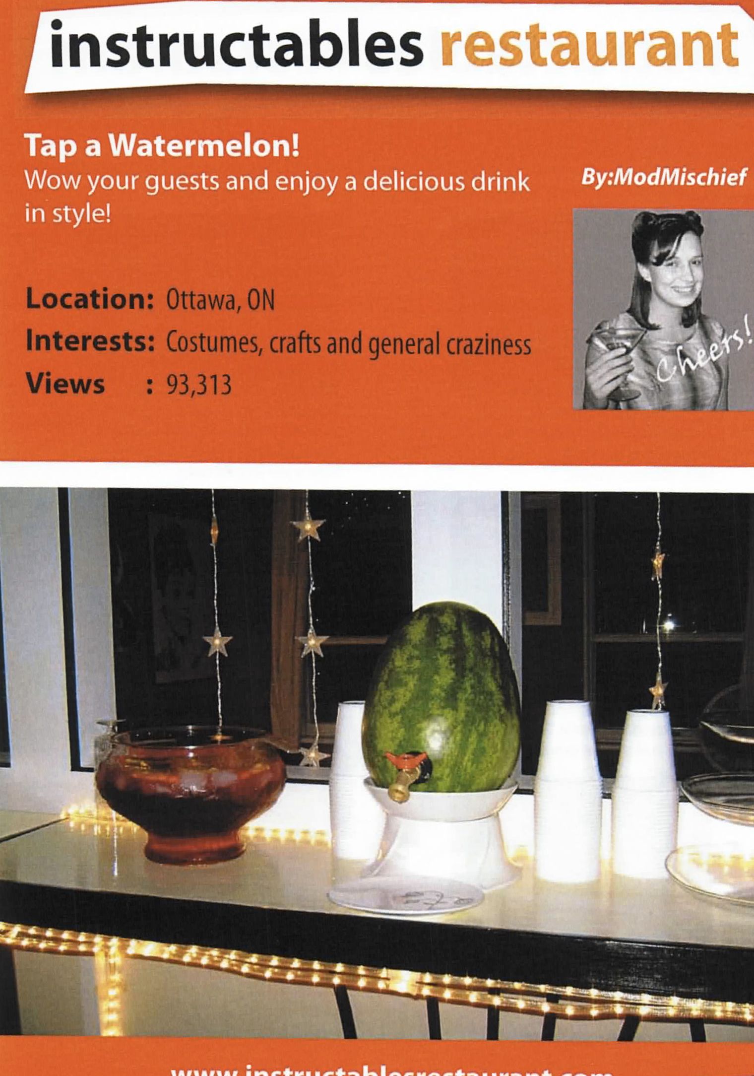 Instructables Restaurant Handouts