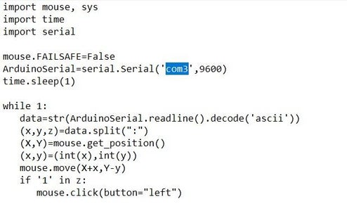 Changing the Com Port in the Python Program