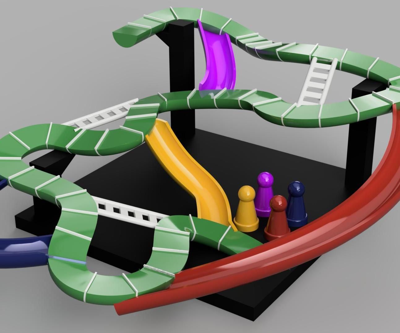 3d Snakes and Ladders