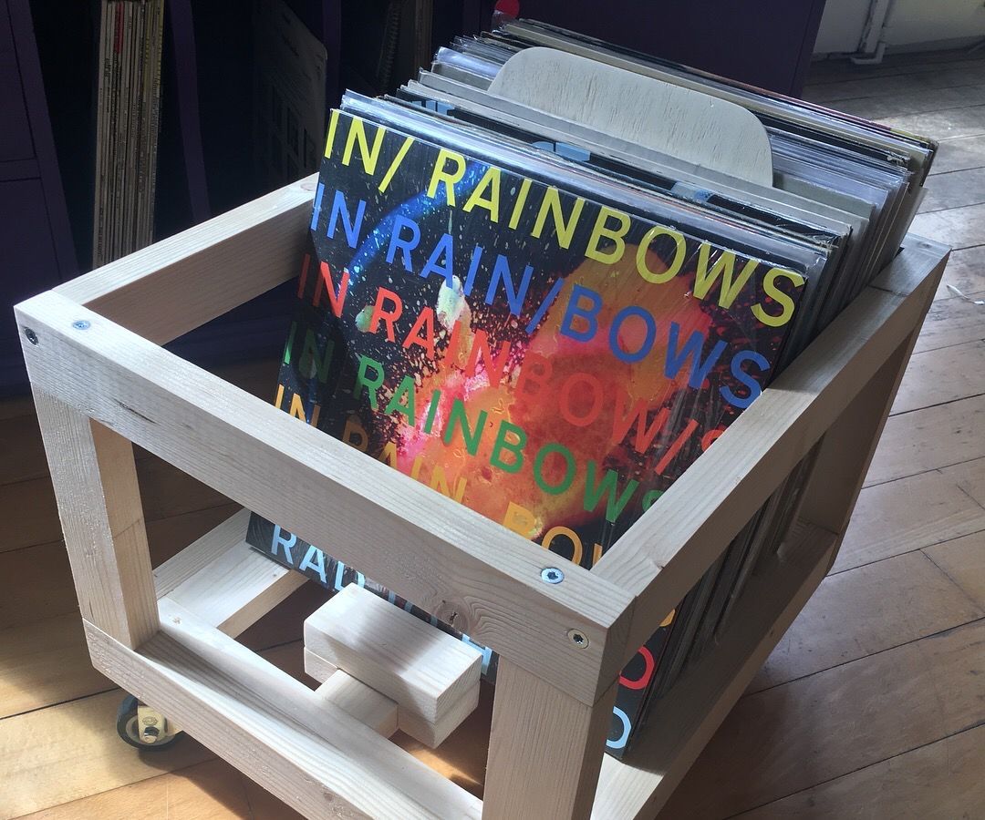 Awesome Wooden Record Crate