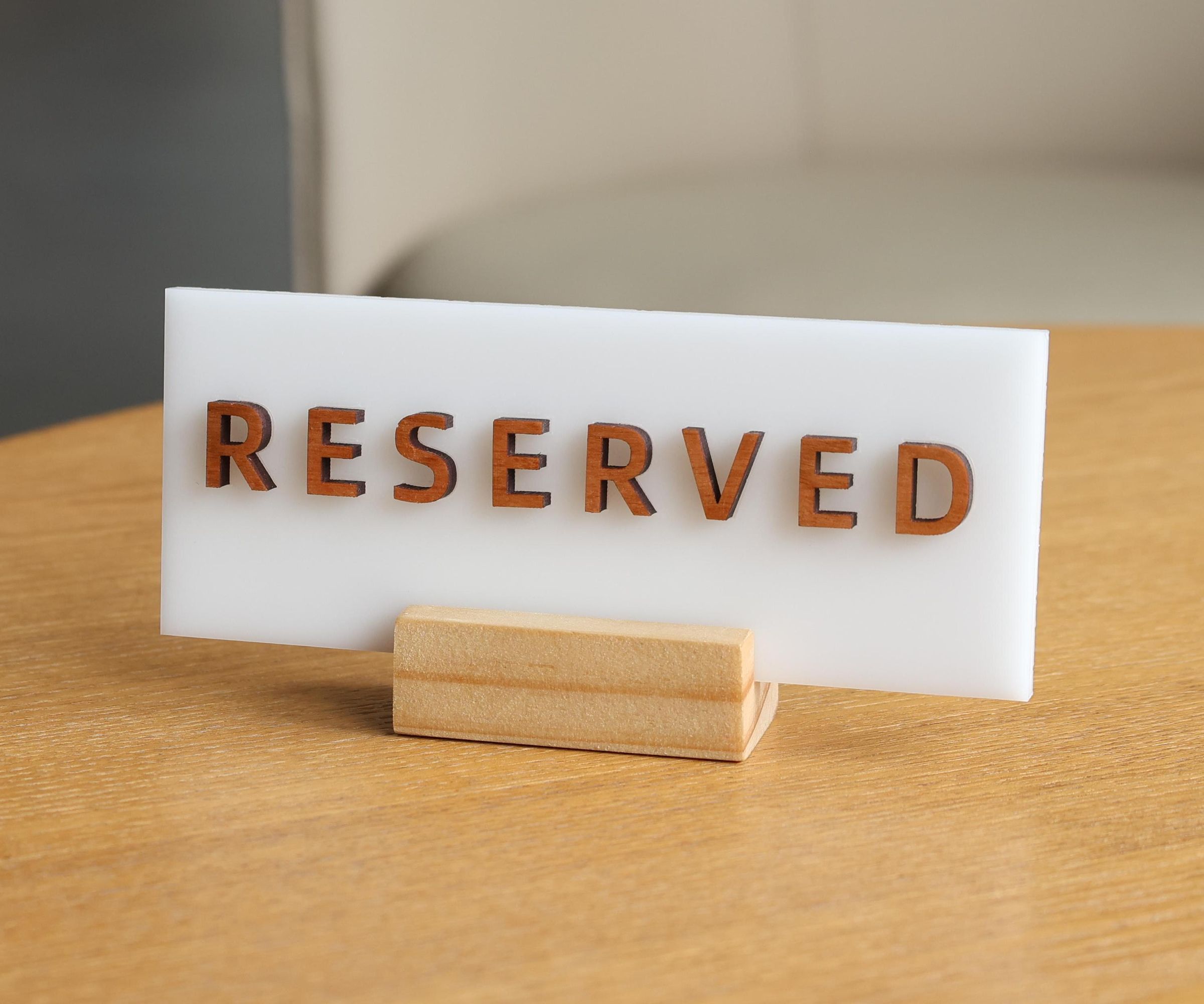 How to Laser Cut a Wooden Reserved Sign?