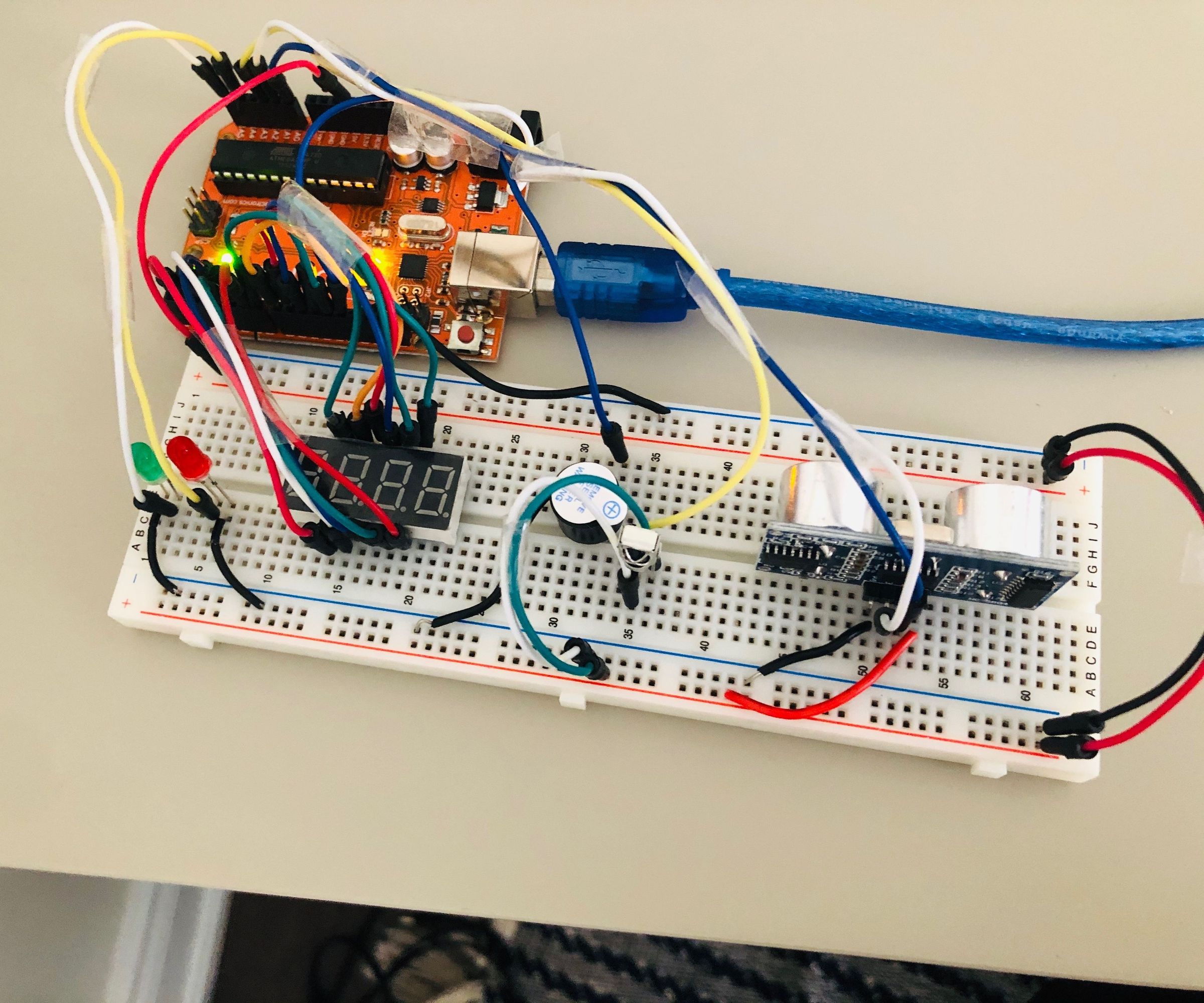 Seven Segment IR Receiver Home Alarm System 