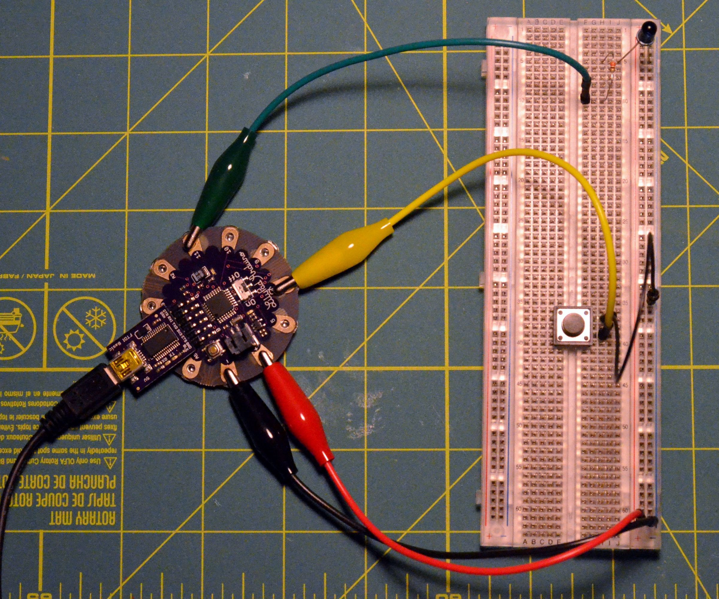 Alligator Clip Jumper Wire for LilyPad Arduino