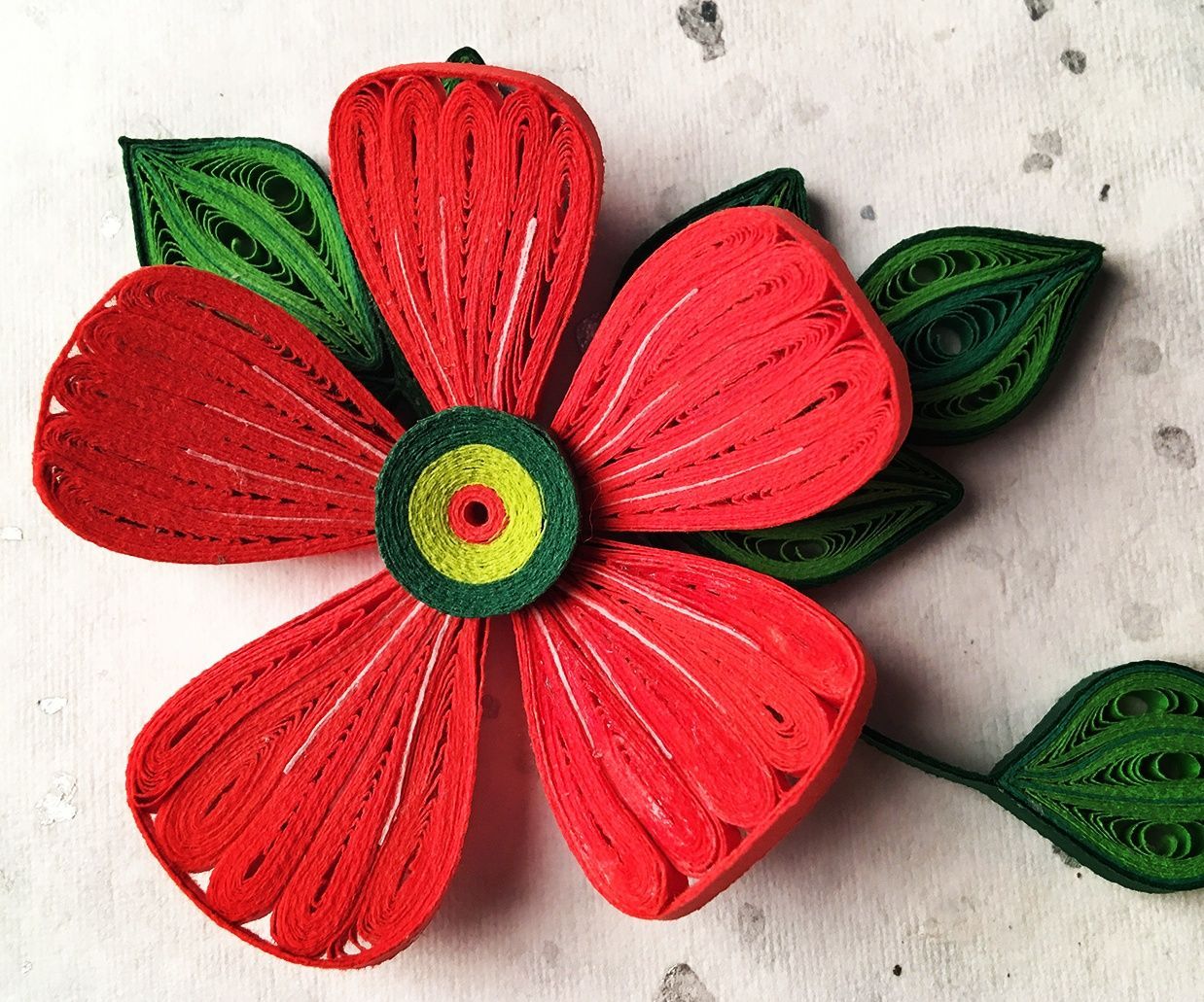 Quilled Hibiscus Flower