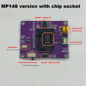 MP148 Voice Module: Add Voice to Any Project 0.5W Speaker Drive, 25µA Standby, Serial Reprogramming—no Tools Needed. Perfect for IoT, Toys, and Alarms
