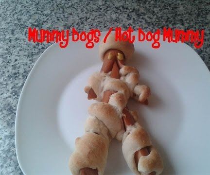 Mummy Dogs / Halloween Hot Dog Mummy Recipe 