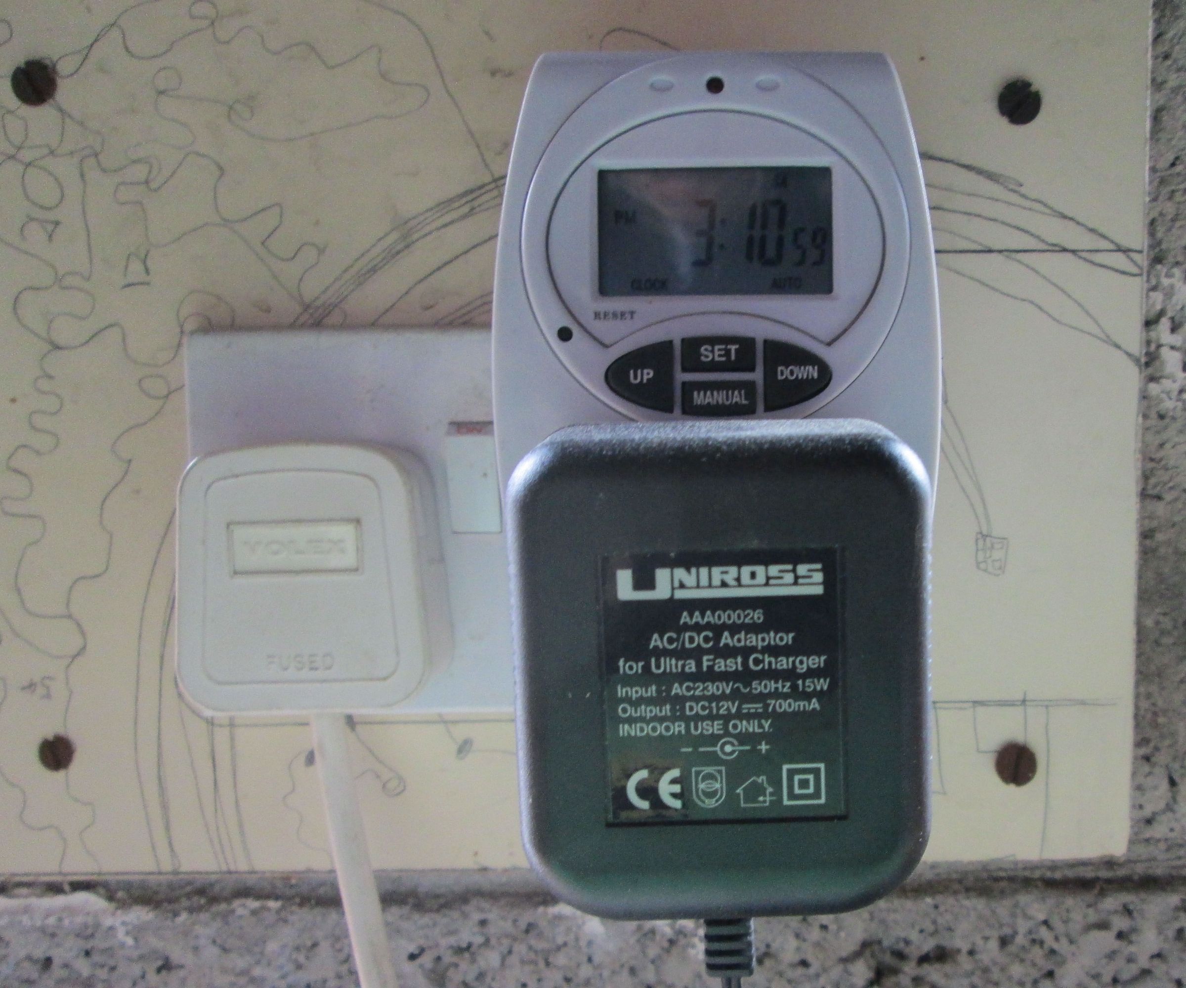 Digital timer inductive load switch