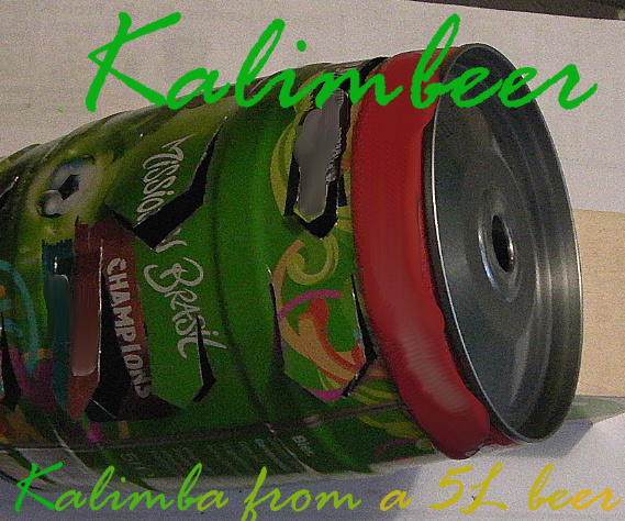 A Kalim'beer - the Kalimba From a 5L Beer Drum