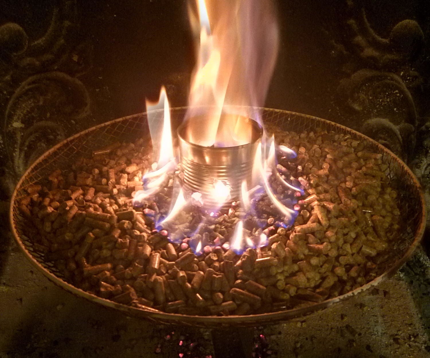 Quick, Cheap and Easy Wood Pellets Fireplace 3 Steps Instructables