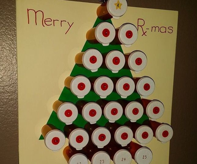 Merry Rxmas Pill Bottle Advent Calendar 5 Steps Instructables