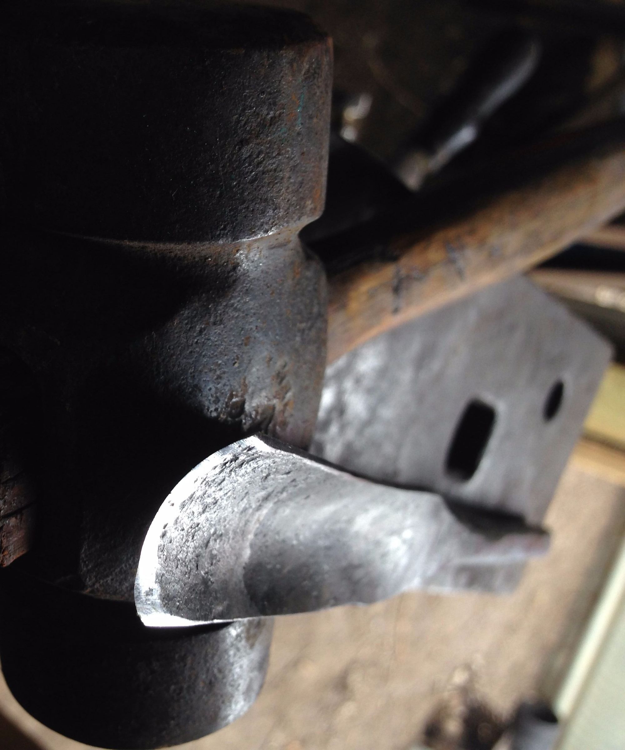 Handmade Wood Gouge From an Old Coil Spring