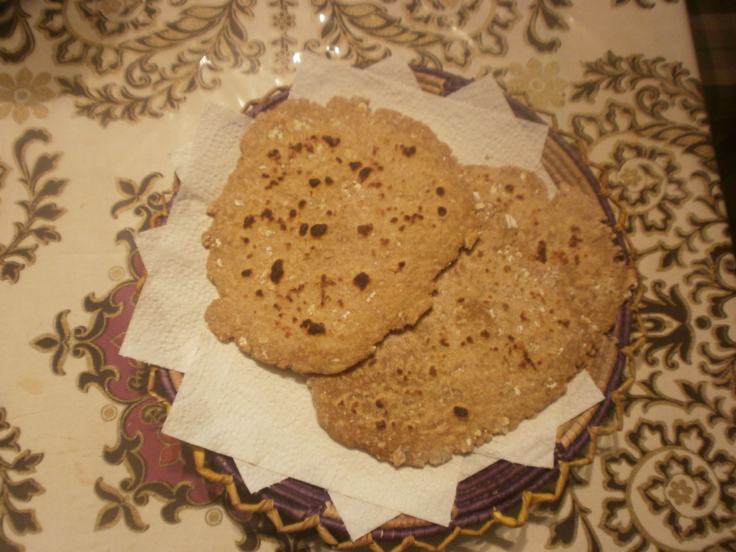 Sami Flatbread With Syrup and Oats