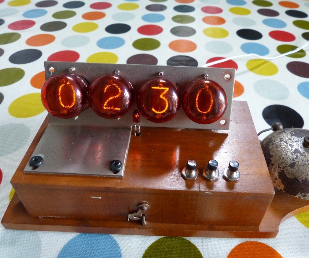 Vintage Nixie Alarm Clock