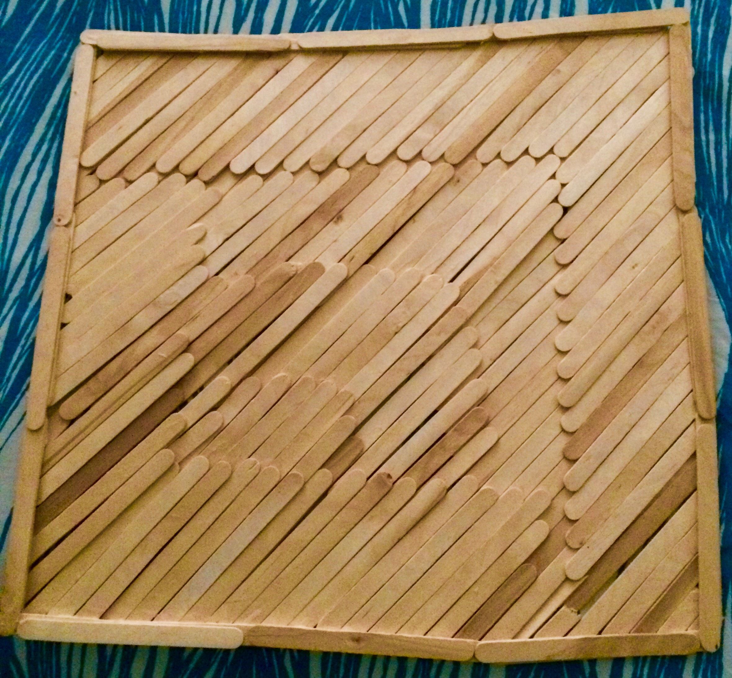 Wood Stick "Canvas" 3 Steps Instructables