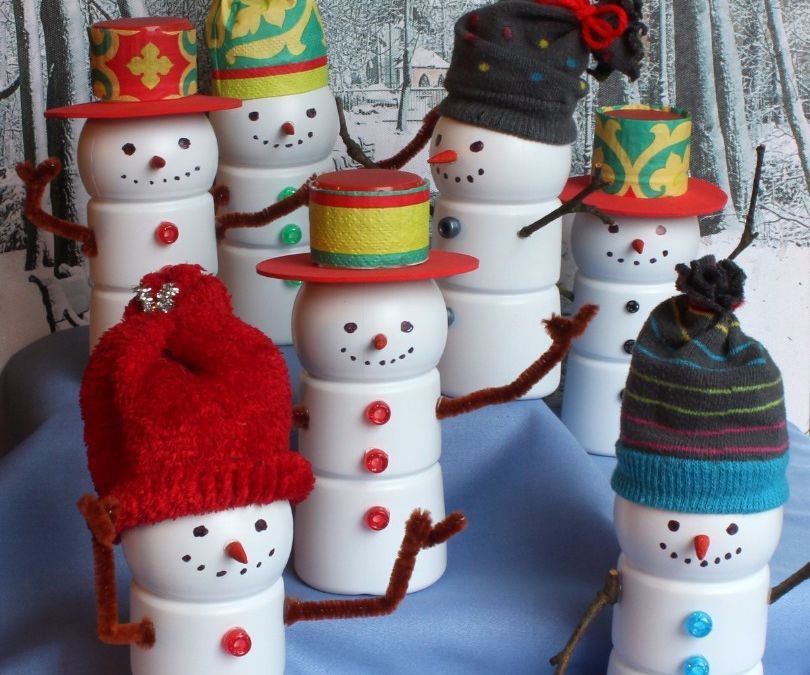 Boost® Bottle Snowmen