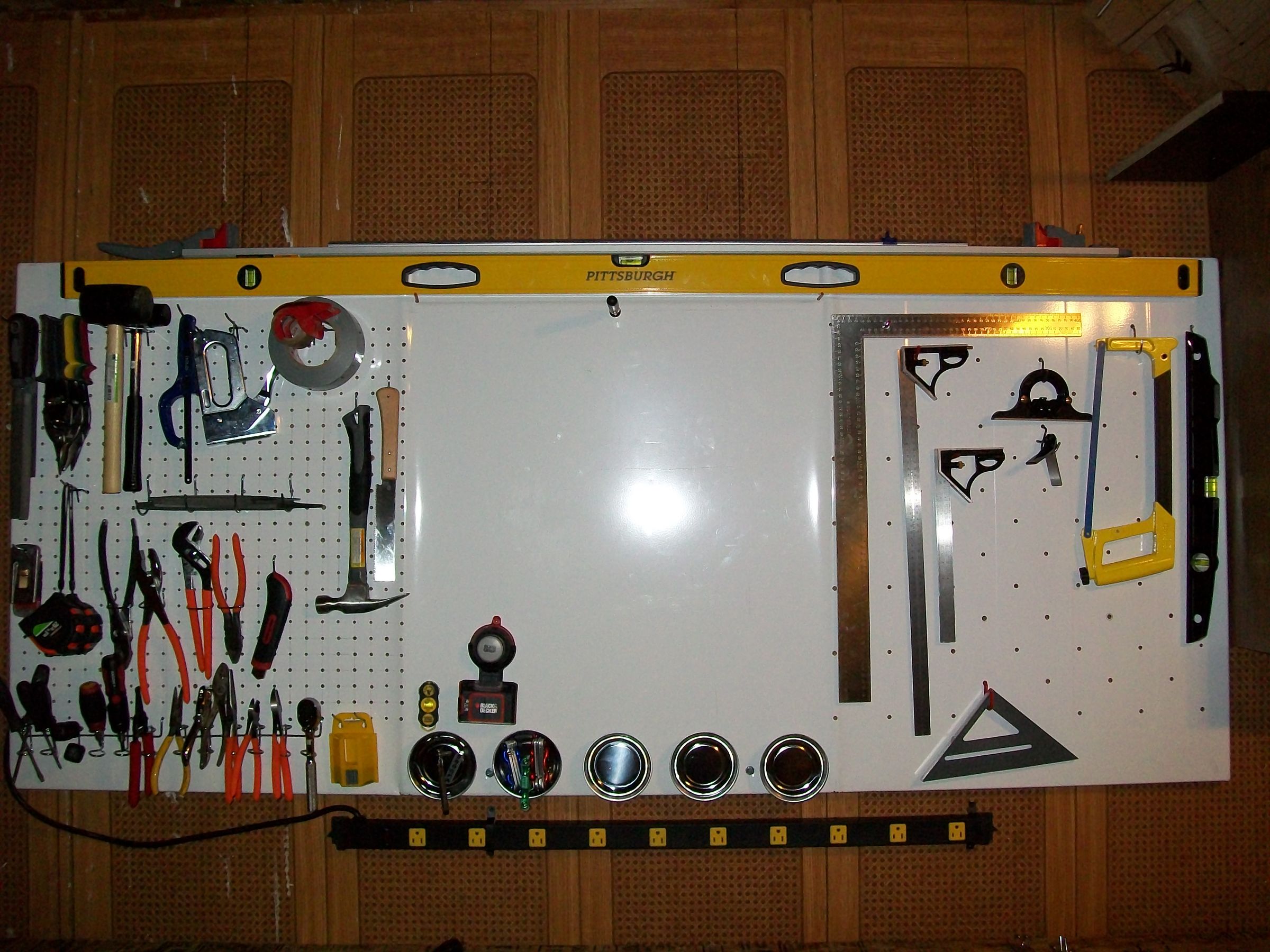 The Ultimate Tool Organizer "Metal Magnetic Pegboard" for Less Than 10$