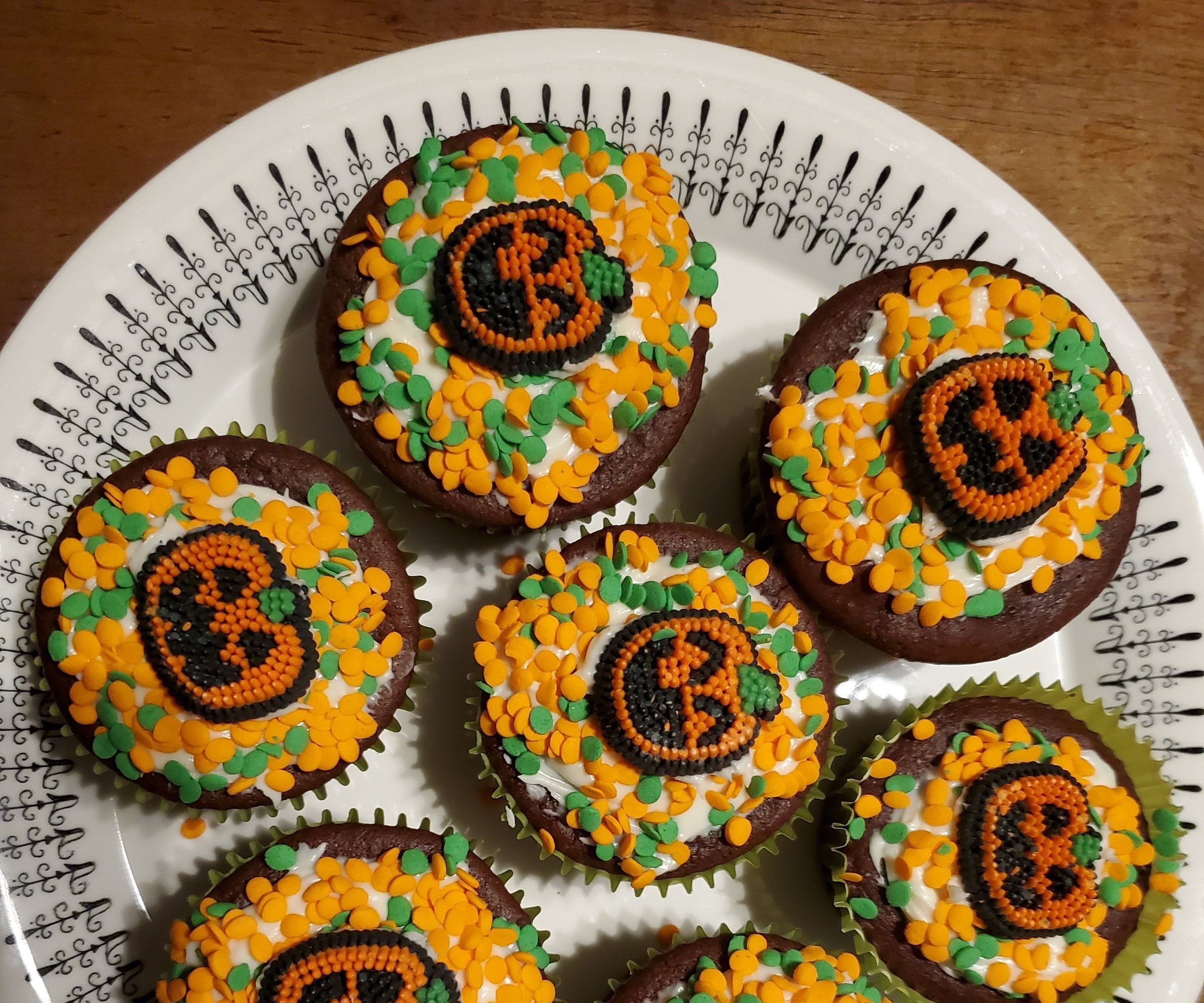 Haloween Pumpkin  Cupcakes