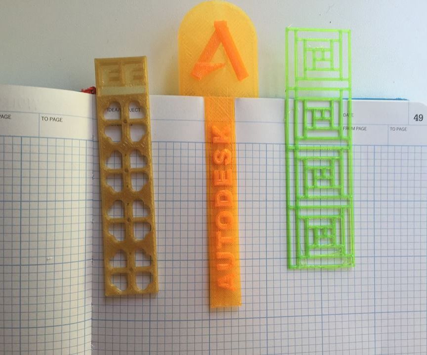 3D Printed Bookmark