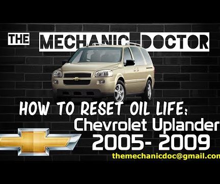How to Reset Oil Life: Chevrolet Uplander 2005-2009