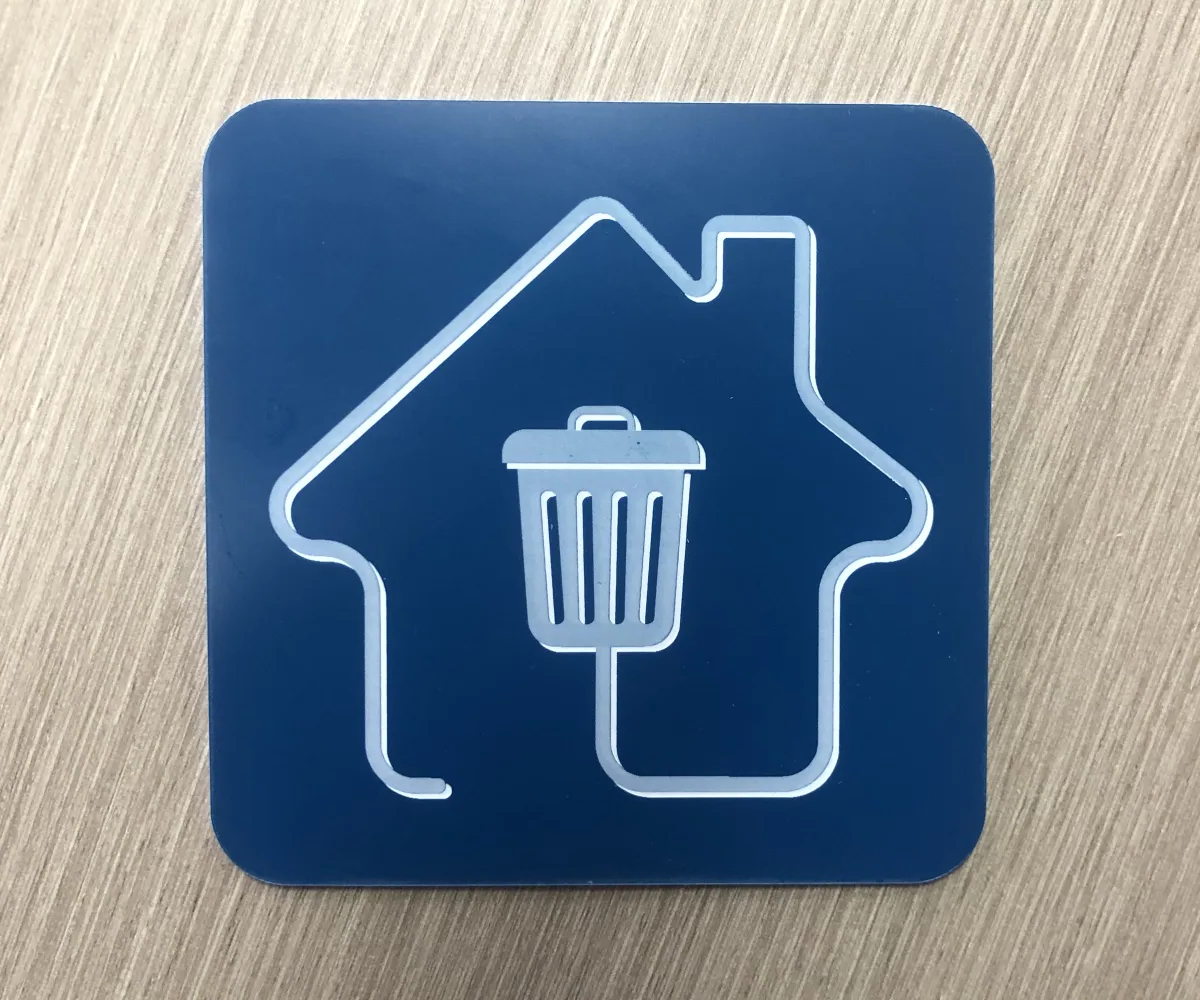 How to Make Laser Signs for Rubbish Bin