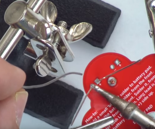 How to Solder - Makey Robot Badge