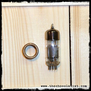 Mount the Smaller Old Vacuum Tube to the Brass Ring