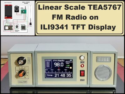 Linear Scale ТЕА5767 FM Radio on Ili9341 TFT Display
