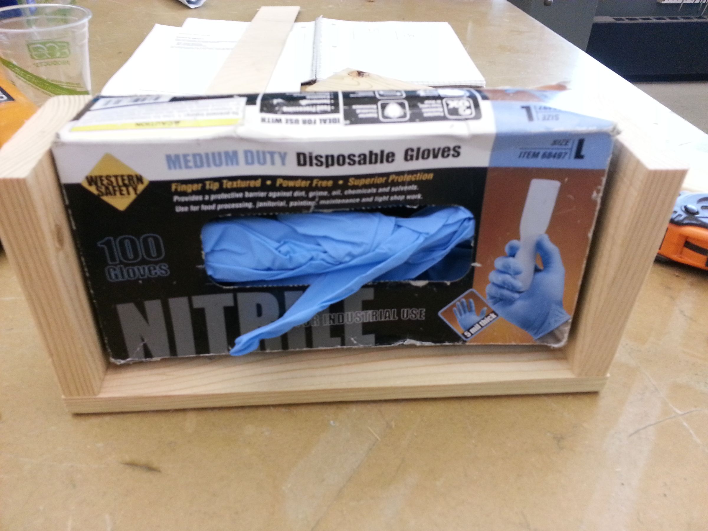 How to Make a Latex Glove Holder for a Pegboard 8 Steps Instructables