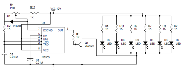 PWM Lamp Dimmer Using NE555 Timer
