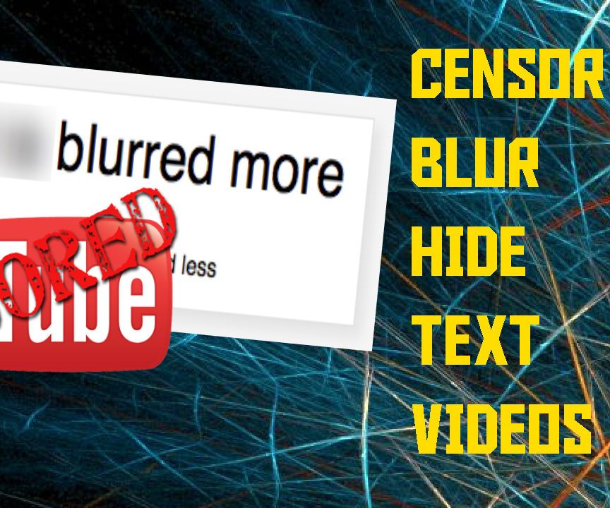 How to Blur / Hide Text - Windows Movie Maker