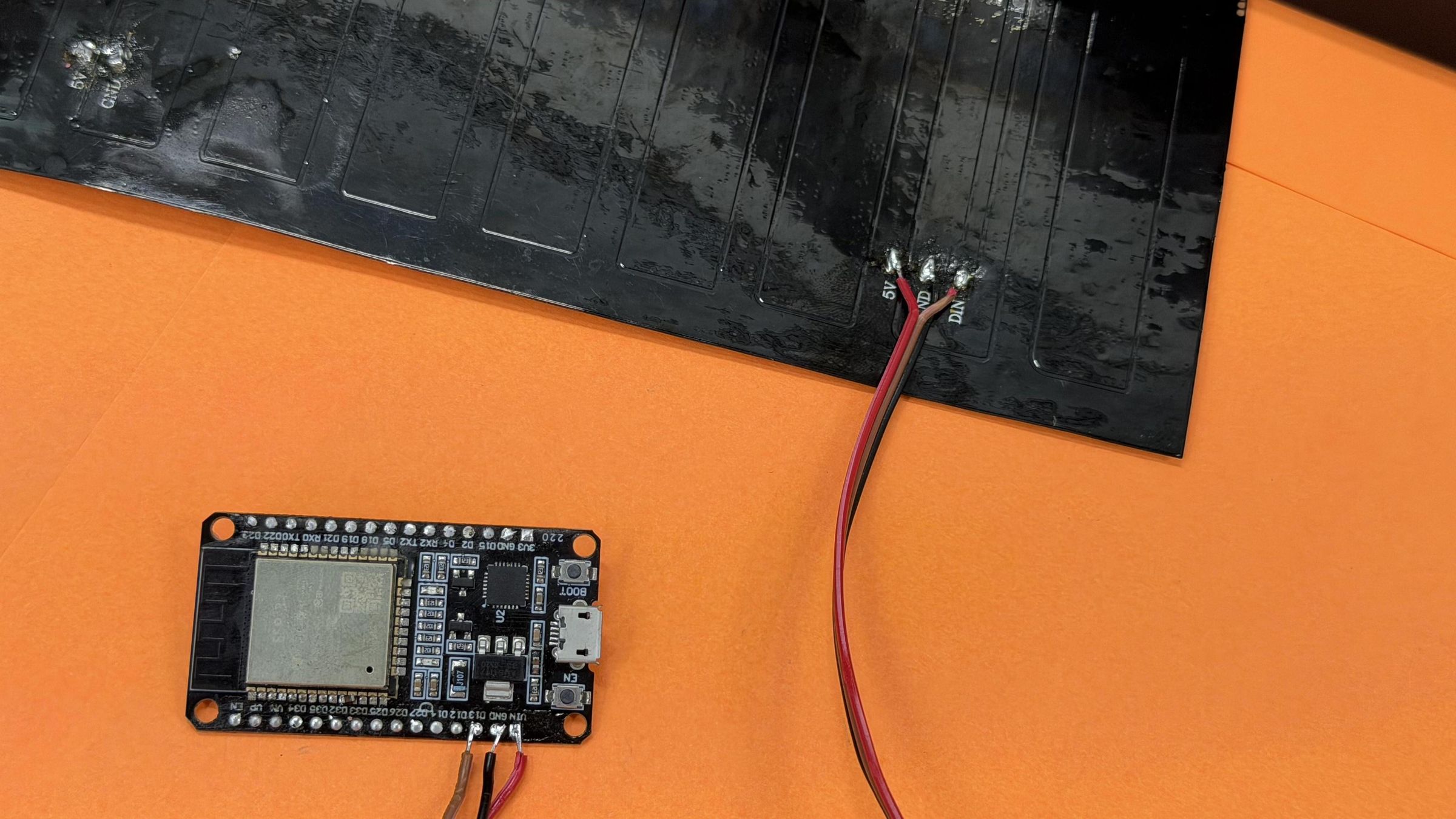 Connecting the ESP32 and LED Matrix