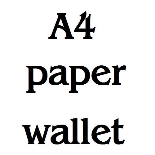 A4 Paper Wallet