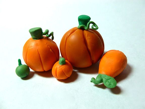 Clay Pumpkins