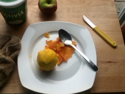 Peel the Peach With the Spoon (optional)