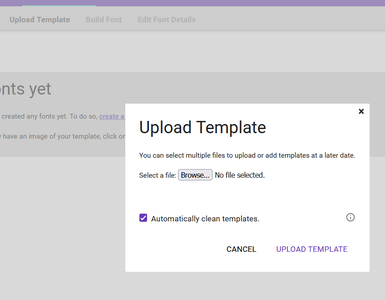 Upload and Build Your Font