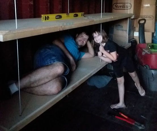 Shipping Container Shelves