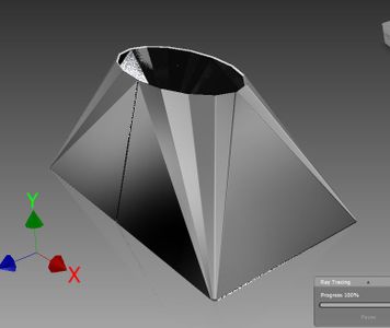 AutoDesk Inventor Sheet Metal EX3 Elliptical Transition