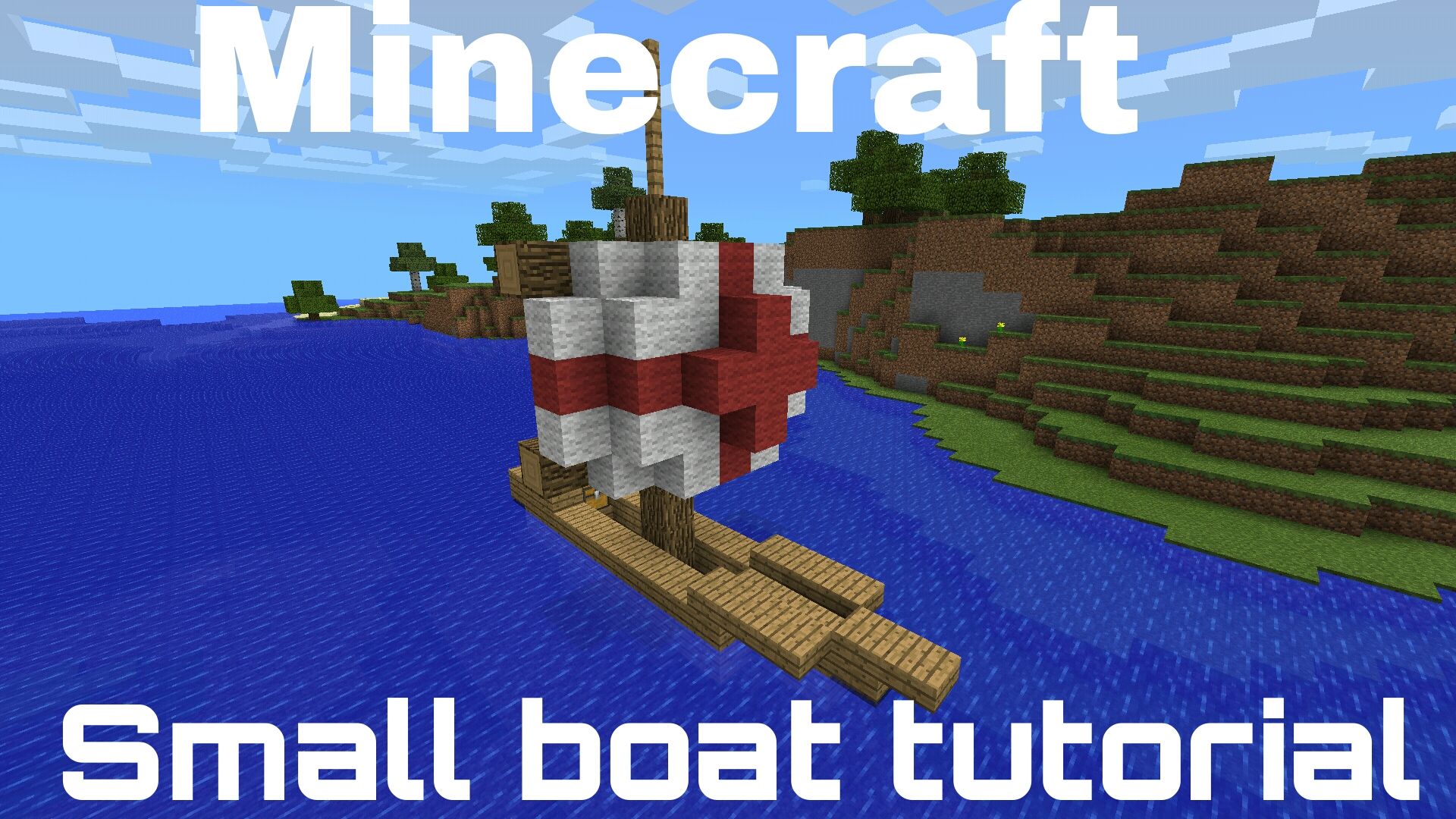 Minecraft PE - Small Fishing Boat Tutorial!
