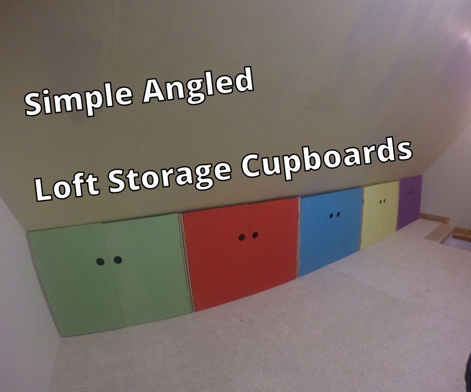 Simple Angled Loft Storage Cupboards