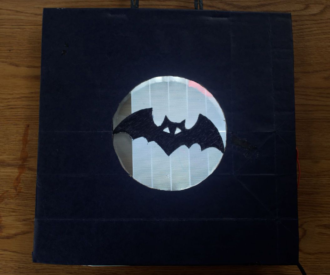 Moon With the Bat Silhouette