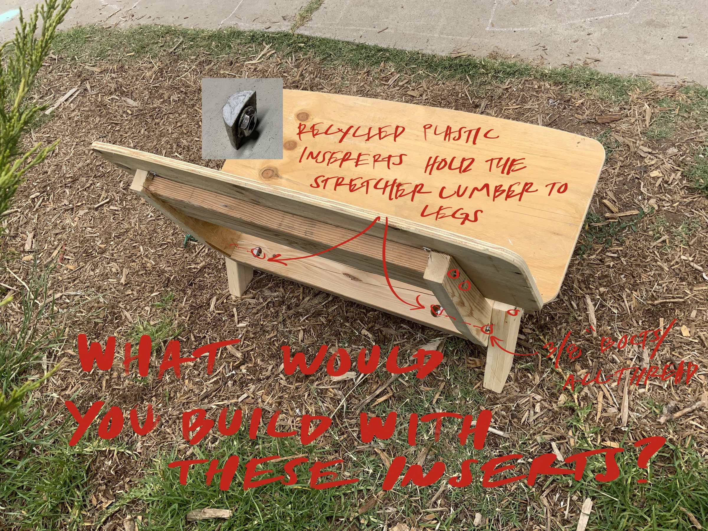 Threaded Beavers (Extra Large Dowel Nuts) for Break Down Furniture From